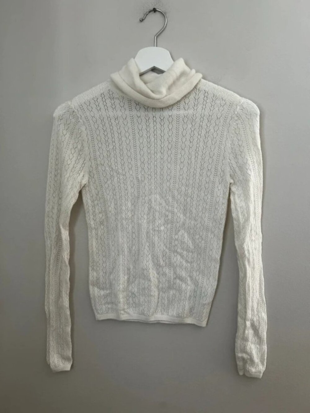 Gap Sweater Brooklyn Point Ivory Frost Turtleneck